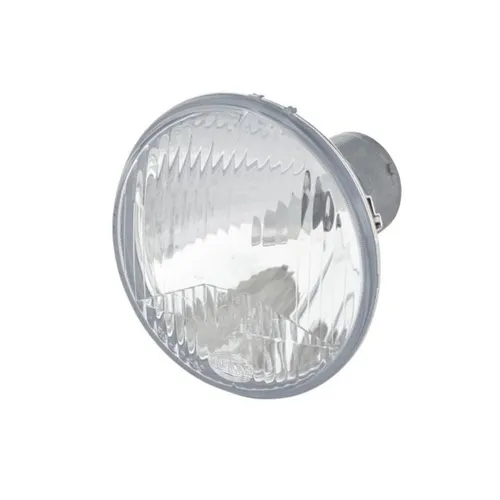 HELLA Halogen Scheinwerfereinsatz - 24V/12V, Rund, Glasklar - Autoscheinwerfer-Komplettset, H1-Scheinwerfereinsatz mit ECE-Zulassung für Links- und Rechtsverkehr, ideal für optimale Sicht bei Nacht.