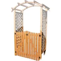 Türen für Pergola promadino Diana 100 x 3 x 100 cm braun - Hochwertige Holztüren in Braun, ideal für Pergolen, bieten Sichtschutz und verleihen Ihrem Gartenhaus eine elegante Note.