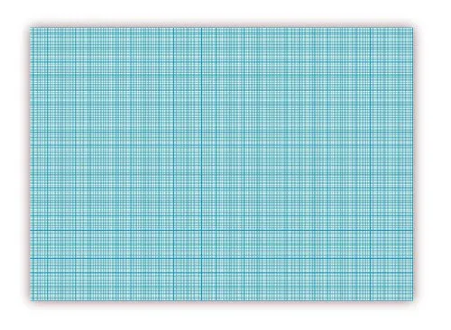 STÜCK Millimeterpapier Block DIN A3 (297 x 420 mm) 25 Blatt, (blau) 2