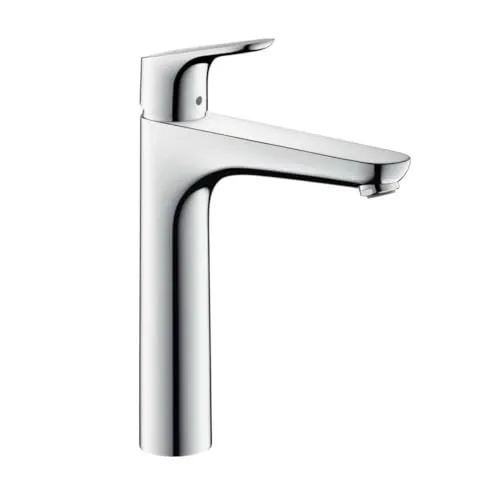 hansgrohe Focus 190 Waschtischarmatur 31518000 - Chrom Einhebelmischer mit individuell einstellbarer Temperatur und QuickClean für einfachen Kalkschutz