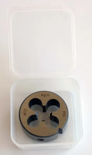 Schneideisen M12x1,75 Linksgewinde HSS DIN 223