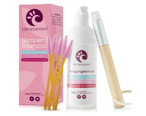 Wimpanista Wimpernpflege Wimpernshampoo. Duft Granatapfel., Ölfrei. Keine Parabene