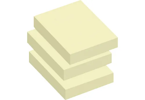 Soennecken Haftnotizblock Haftnotiz Powernotes 5862 50x40mm 100 Blatt gelb 3 Stück