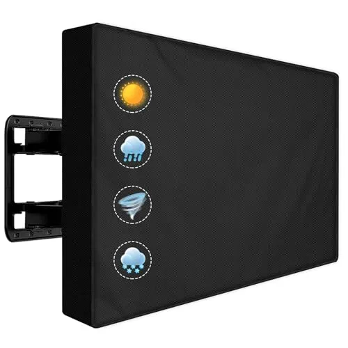Bonna TV Abdeckung für 40-43 Zoll Fernseher,600D Winddichtes Reißfestes Oxford-42 x 26.5 x 5 Zoll (L × B × H)