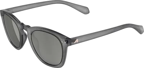 ALPINA Sunbeam, sportliche Sonnenbrille für Damen und Herren, besonders bruchsicher, mit UV Schutz, grey-transaprent gloss