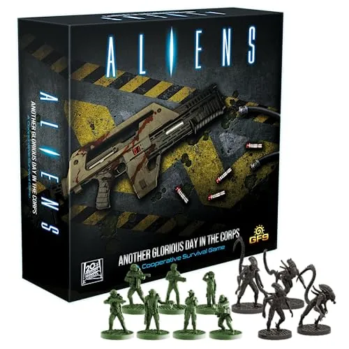 Aliens: Another Glorious Day in the Corps - Miniaturenspiel - Gesellschaftsspiel für 1-6 Spieler, kooperatives Gameplay in der Welt von Aliens, spannende 90 Minuten Spielzeit und ideal für Sci-Fi-Fans.