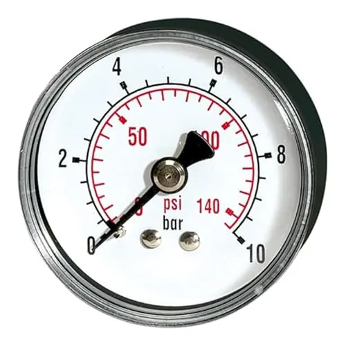 RIEGLER 115504-217-DE Standardmano »pressure line« G 1/4 hinten 0-10,0 bar/145 psi, Ø63, 1Stk