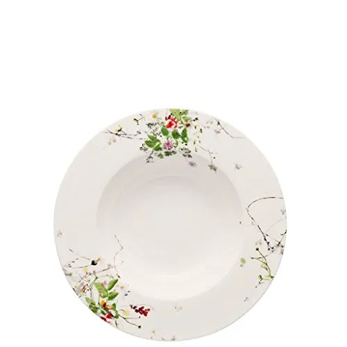 Rosenthal Suppenteller Brillance Fleurs Sauvages 23 cm - Eleganter Suppenteller mit floralen Motiven, inspiriert von einer blühenden Wiese - ideal für stilvolle Tischdekorationen.