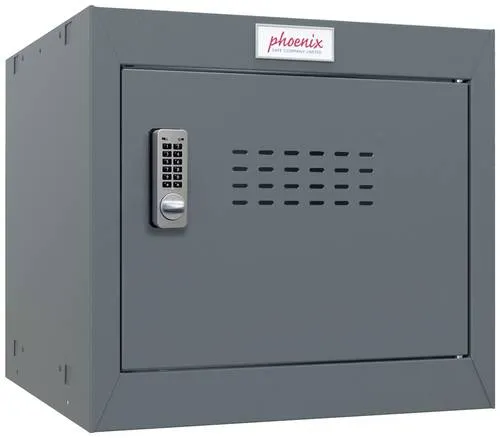 Phoenix CL0344AAE CL-Serie Würfelspind mit Elektronikschloss - Stabiler Stahl-Würfelspind für sichere Aufbewahrung, ideal für Büro, Fitness und Schulen. Modular erweiterbar, mit belüfteter Tür und schneller Montage in unter 5 Minuten.