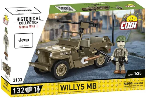 COBI® 3133 - Willys MB 132 KL. Militär Krieg Jeep Armee