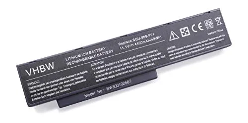 vhbw 1x Akku kompatibel mit Fujitsu-Siemens Amilo Li3710, Pi3660, Pi3560, Li3910 Notebook (4400 mAh, 11,1 V, Li-Ion)