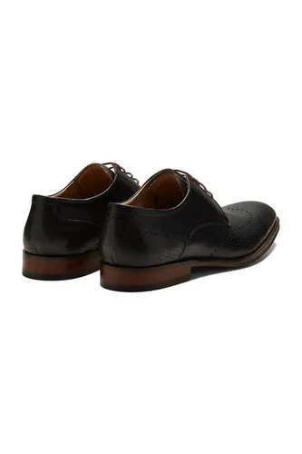 DIGEL Selleng Herren Schnürhalbschuhe, blau, Gr. 44 - Elegante Herren Schnürhalbschuhe aus Glattleder mit Ziernähten und Lochprägung, ideal für formelle Anlässe oder das Büro.