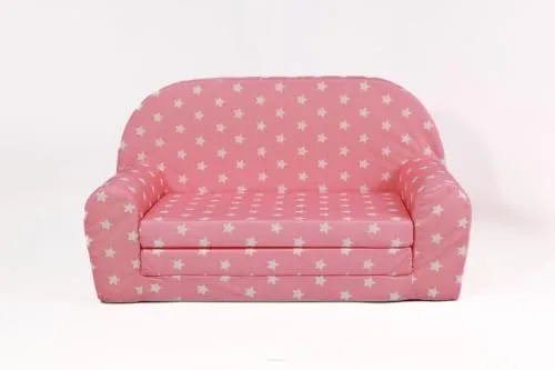 FORTISLINE – Kindersofa MINI ausklappbar 40x78x45cm in pink von Fortisline