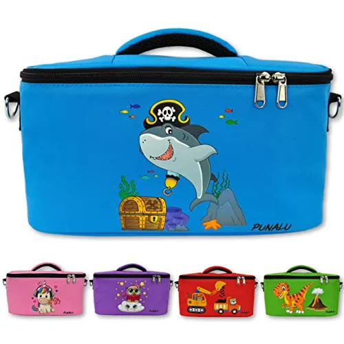 Punalu kompakte Tasche für die Toniebox und Zubehör mit Soundklappe - Hörspiel Spielzeuge – Platz für ca. 20 Tonies, kinderfreundliches Design und hochwertige Polsterung schützen die Toniebox. Robuste, wasserabweisende Außenseite für langlebigen Spaß.