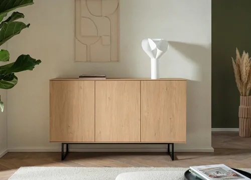 Home affaire Sideboard Lund, moderner Schrank mit Kufengestell