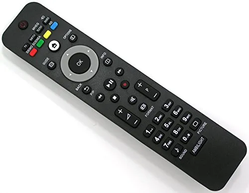 Ersatz Fernbedienung passend für Philips TV 42PFL5604H/12 42PFL5624H 42PFL5624H/12 42PFL7404H 42PFL7404H/12 42PFL7404H/60