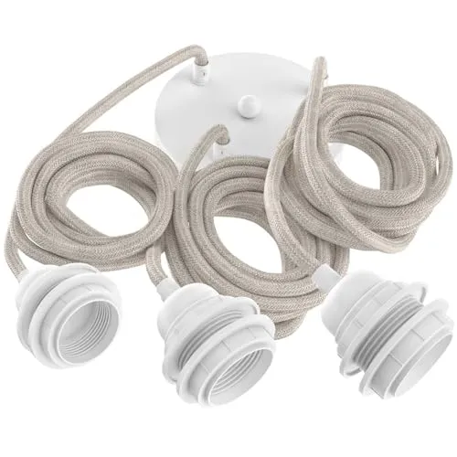 Hoopzi Pendelleuchte in beige von Hoopzi