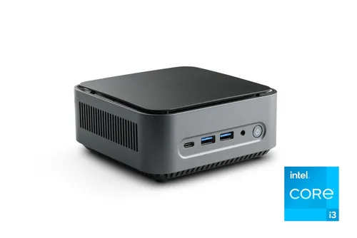 Mini PC CSL Narrow Box Core i3 - Leistungsstarker Kompakter PC - PC-Systeme mit Intel Core i3-N305, 16 GB RAM und 1000 GB SSD für blitzschnelles Arbeiten und 4K-Entertainment, ideal für Home-Office und Multimedia.
