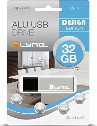 Xlyne USB 2.0 - 32 GB USB-Stick USB-Anschluss Typ A Schwarz - Grau