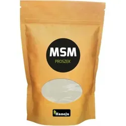 HANOJU MSM-Pulver 500 g - Nahrungsergänzungsmittel mit 100% Methylsulfonylmethan (MSM) zur Unterstützung bei Muskel- und Gelenkentzündungen sowie Migräne. Ideal für eine gesunde Lebensweise.