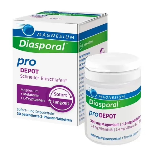 Magnesium Diasporal pro Depot Schneller Einschlaf 30 St