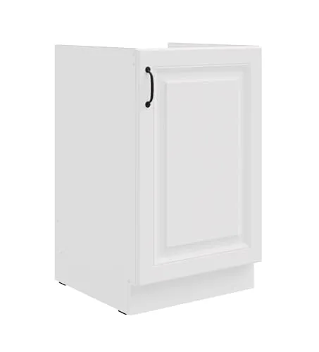 Küchen-Preisbombe Spülenunterschrank 50 cm Stilo Weiß - Spülenschrank 50 cm in elegantem Weiß matt, ideal für jede Küche. Praktische Lieferung zerlegt und originalverpackt für einfachen Transport.