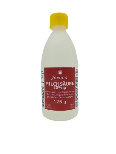 Joenos Milchsäure 80% - 125g zum Ansäuern von Most und Wein