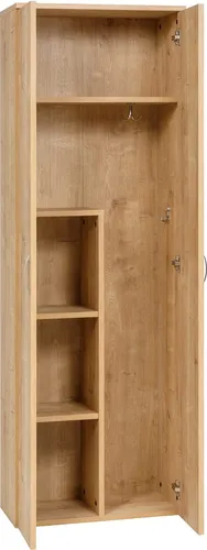 Kleiderschrank, Saphir Eiche Nachbildung, 60x180x34 cm