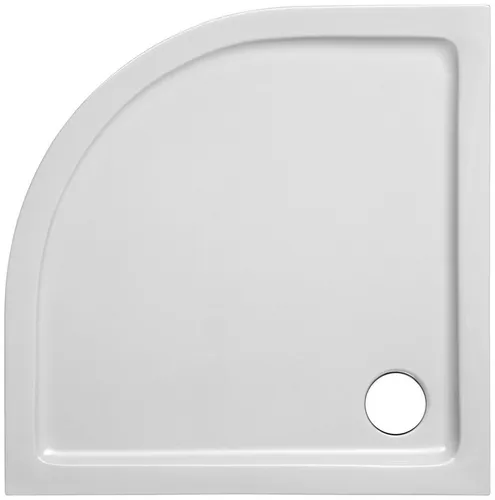 OTTOFOND Viertelkreis Duschwanne Set 900x900 mm - Hochwertige Viertelkreis Duschwanne aus volldurchgefärbtem Sanitäracryl, stabil und pflegeleicht. Inklusive passgenauem Hartschaumträger für optimale Wärmedämmung und einfache Verfliesung.