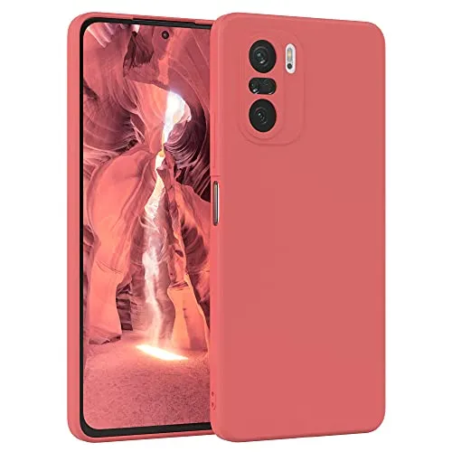EAZY CASE - Silikonhülle für Xiaomi Mi 11i 5G Hülle Silikon Case Rot weich stoßfeste Handyhülle Schutzhülle mit Kameraschutz Dünn Premium Schutz Cover TPU Phone Bumper in Pastell Hellrot Matt