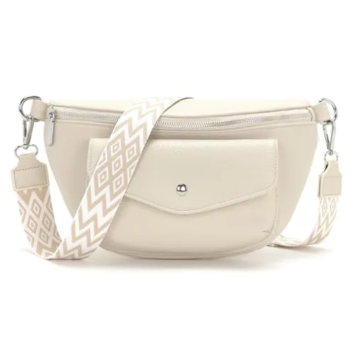 Atgbiem 9 Farben Bauchtasche Damen 2025 Umhängetasche Damen Klein Crossbody Bag Beige Kleine Handtasche Schönes Geburtstagsgeschenk für Frauen