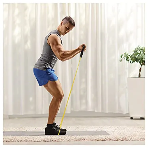 Sport-Tec Fitness Tube Gymnastikband Latex Band Fitnessband Expander, Leicht, Gelb