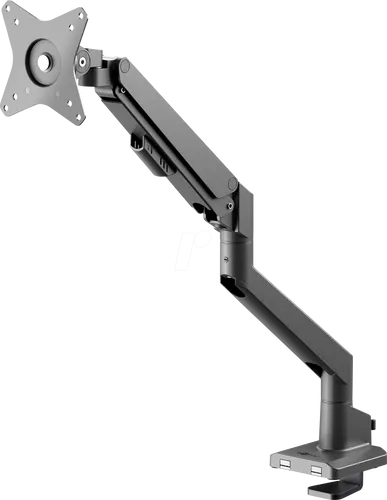 Single-Monitorhalterung mit Gasdruckfeder, schwarz