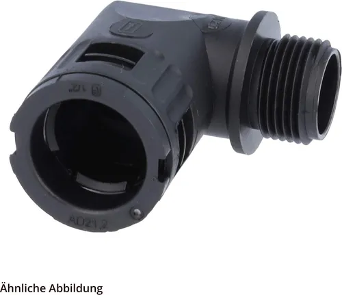 FLEXA FVW90 Schnellverschraubung 90 Grad Winkel Gewinde M32x1,5 für Schlauch-Außendurchmesser 28,5mm 15020051232