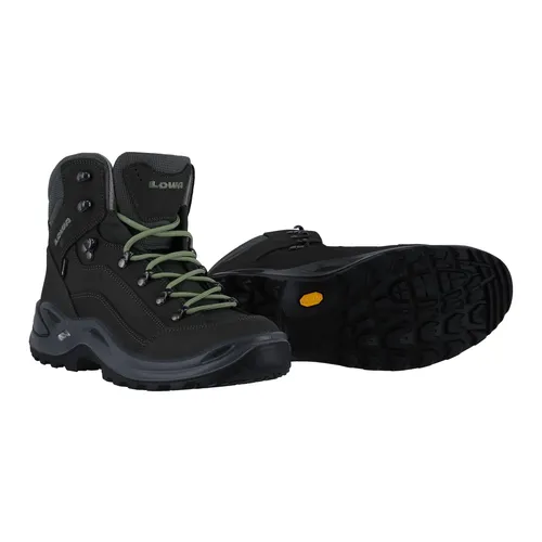 Lowa Renegade Mid GTX Damen Wanderschuhe - Wasserdicht und Vielseitig - Wanderschuhe aus 1,6mm Nubukleder mit GORE-TEX Futter für besten Klimakomfort, ideal für befestigte Wege und Pfade.
