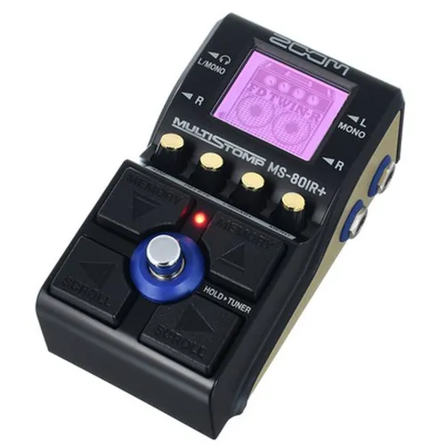 Zoom MS-80IR+ Effektpedal - Effektpedal für Gitarre mit 23 Verstärker-Modellen und Multi-Layer-IR-Technologie; ideal für kreative Klanggestaltung und live Auftritte.