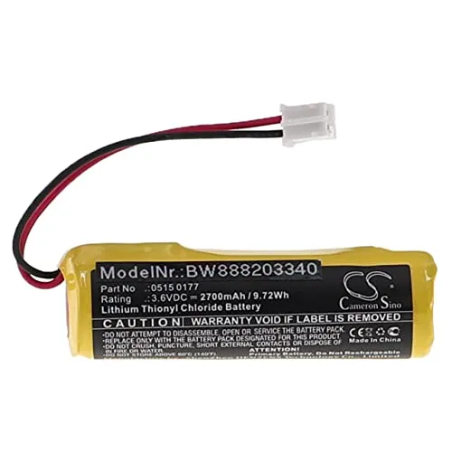 vhbw Batterie Ersatz für Testo 0515 0177 für Temperaturlogger (2700mAh, 3,6V, Li-SOCl2)