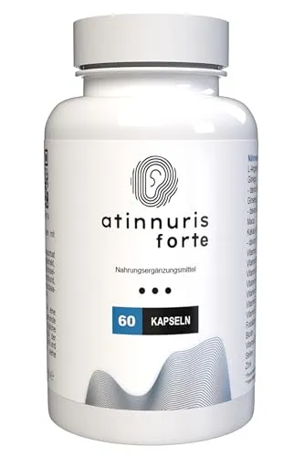 Atinnuris forte - 60 Kapseln - Pflanzliches Ergänzungsmittel mit hochdosiertem L-Arginin und Maca, unterstützt Fruchtbarkeit und Immunsystem, vegan und ohne Zusatzstoffe.
