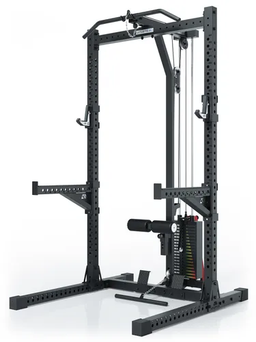 ATLETICA R7 Rider Squat Rack mit Latzug und Steckgewichten von ATLETICA