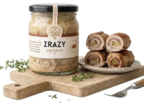 SCHRONISKO BUKOWINA Schweinefleisch in Sauce 430 g – pasteurisiert | Im Glas, herzhaft und tafelfertig – einfach erwärmen und mit Kartoffeln, Klößen, Gemüse oder Brot servieren