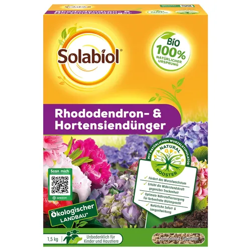 Solabiol Rhododendron- & Hortensiendünger 1,5 kg Dünger Moorbeetpflanzen