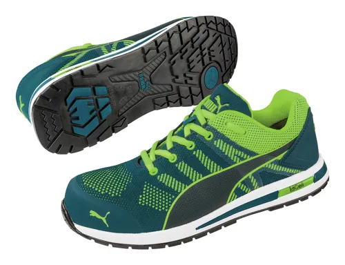 PUMA Halbschuh 643170 S1P SRC HRO Gr.41 - S1-Sicherheitsschuhe mit hitzebeständiger Gummilaufsohle bis 300°C und flexibler Fiberglas-Zehenschutzkappe für optimalen Schutz und Komfort bei der Arbeit.