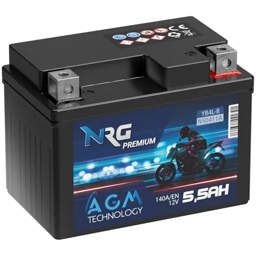 NRG YB4L-B AGM Roller Batterie 12V 5,5Ah 140A/EN