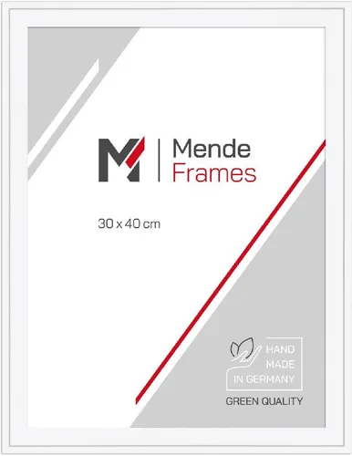 MendeFrames Holzrahmen H120 weiß 24x30 cm mit Normalglas