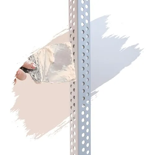 ProfileXXL PVC Eckwinkel, Eckprofil, Kantenschutz Trockenbau 2,5m Weiß 23 x 23mm Profile aus hart PVC, für Innenbau Trockenbau