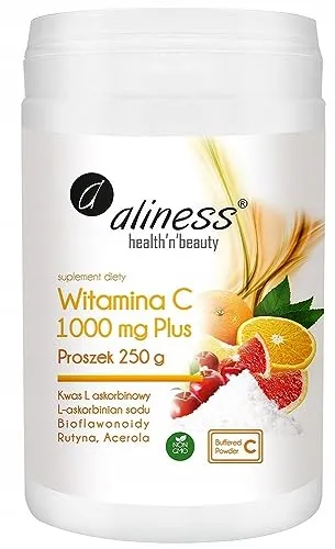Vitamin C Plus 1000 mg L-Ascorbinsäure-Pulver 250 g Aliness
