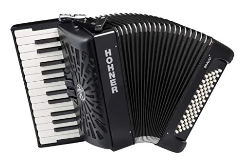 Hohner Bravo II 60 Black Silent Key Akkordeon von Hohner