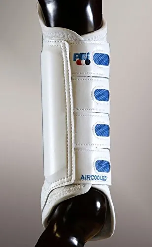 Premier Equine Air Cooled Original Gelände-Gamaschen hinten (L, weiß)