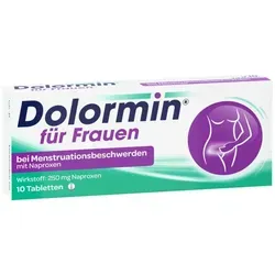 Dolormin F. für Frauen bei Menstruationsbeschwerden mit Naproxen 10 ST