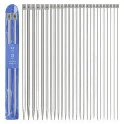 Stricknadel Set 13 Paar Edelstahl 25cm 2-10mm